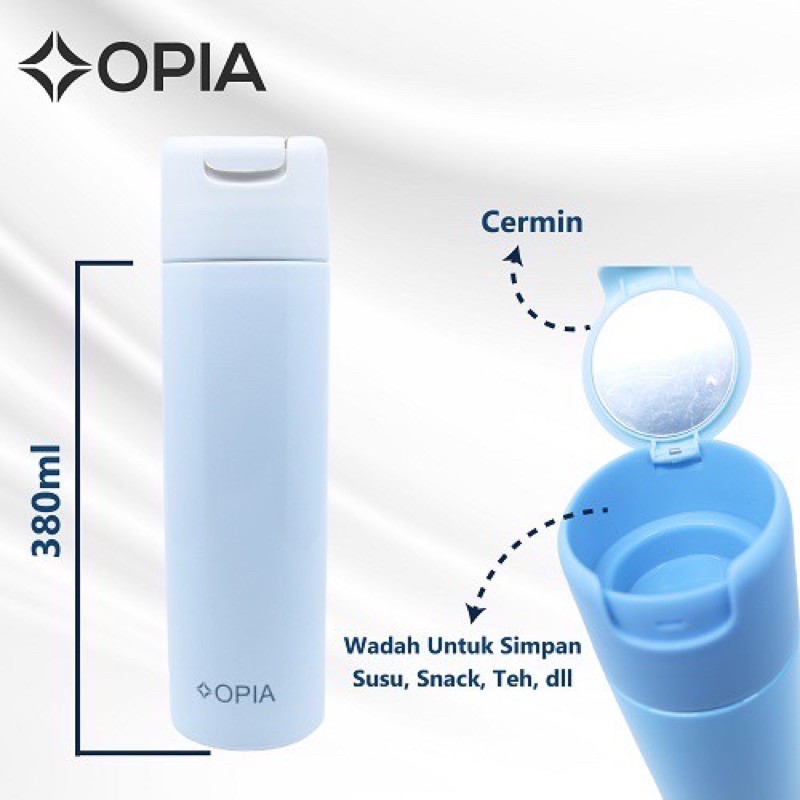 Opia Snack Thermal Bottle 380ml - Botol Minum/Thermos air