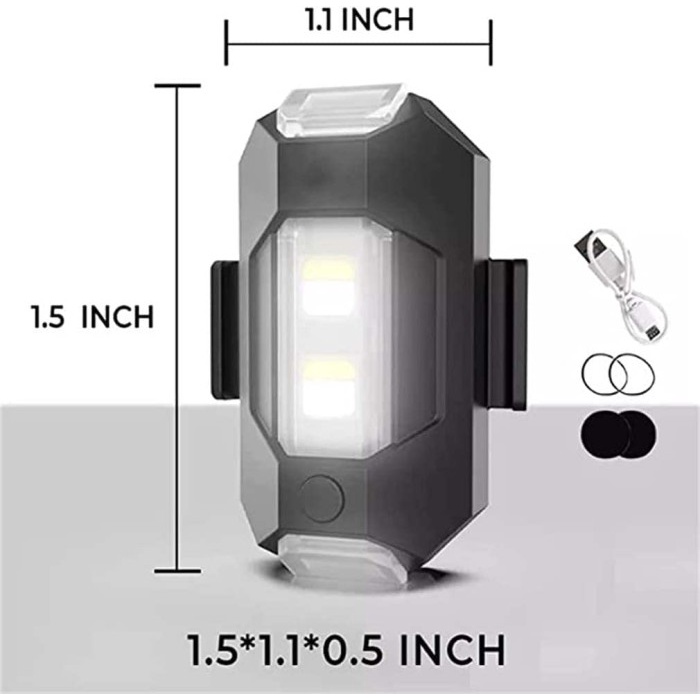 Motorcycle Airplane Light Rechargeable LED Bicycle Taillight Lights 3/4/7 Colors Waterproof Cycling Bike Strobe Warning Light Flashing