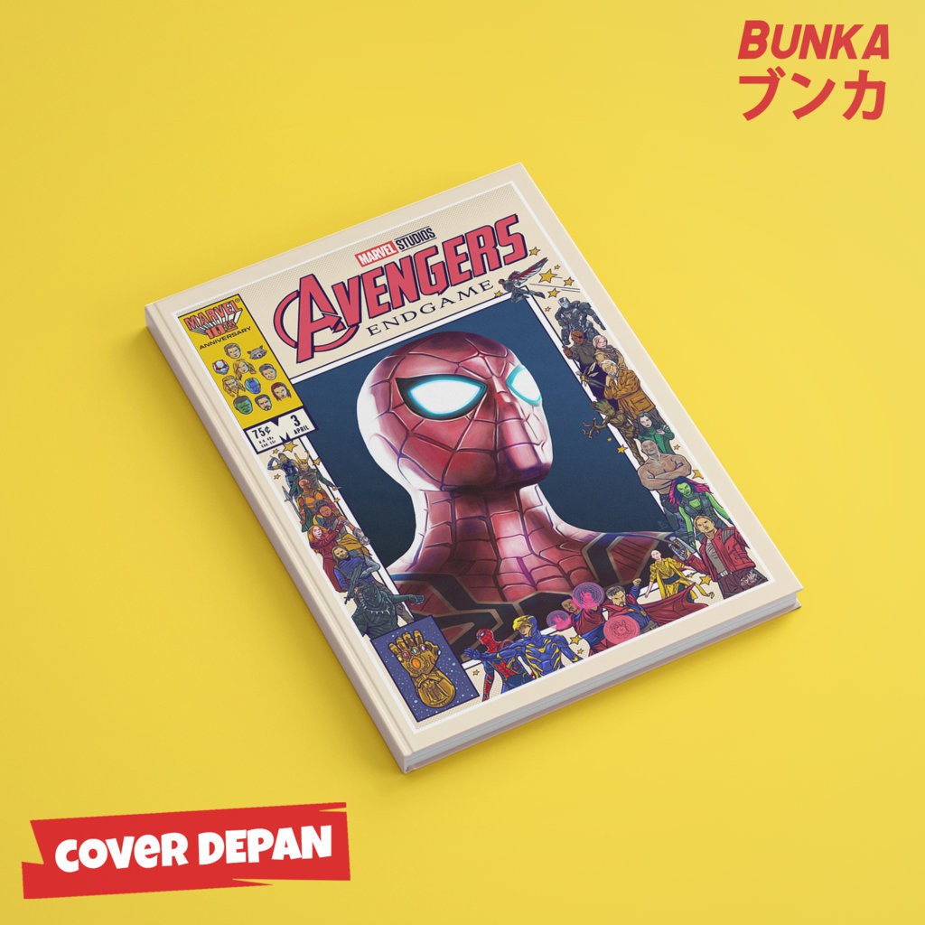 

Notebook Hardcover Marvel Avengers Spiderman Ukuran A5 Buku Tulis Catatan Note Agenda Planner Jurnal Note Book Gift Couple
