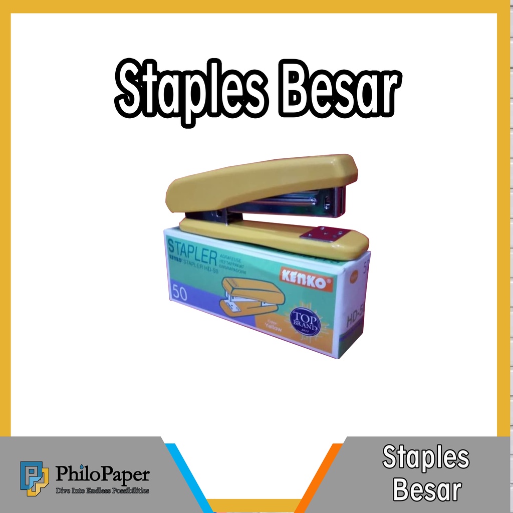 

ATK ~ Staples Besar / Big Stapler / Untuk Isian No. 3-1m atau 24 / 6