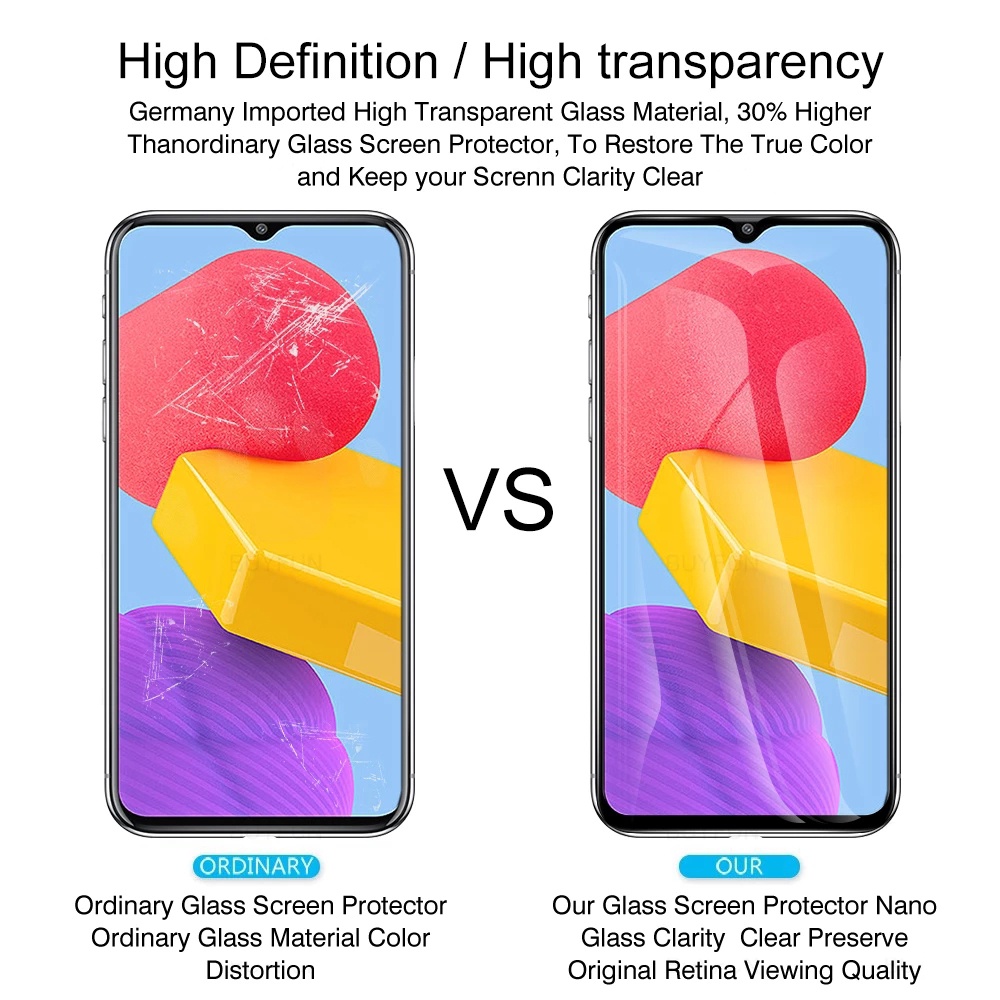 Pelindung Layar Tempered Glass HD 9H Anti Gores Untuk Samsung Galaxy M13