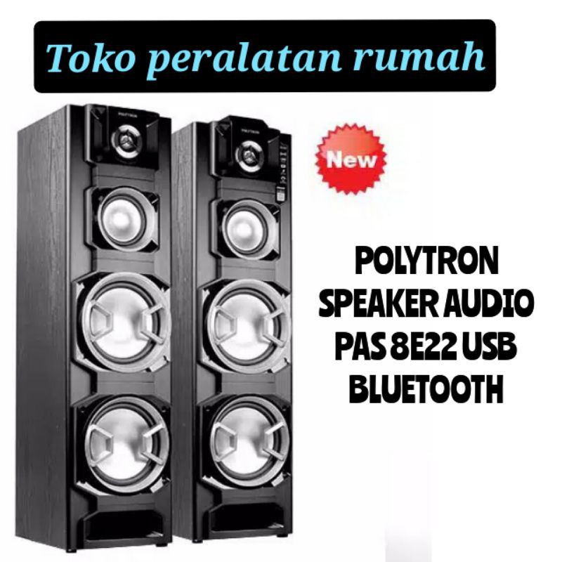 PROMO POLYTRON SPEAKER AUDIO PAS 8E22 PAS8E22 USB BLUETOOTH PAS
