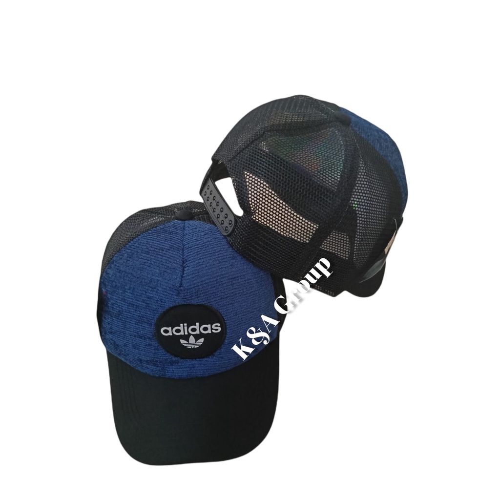 TOPI TRUCKER/TOPI MESS/TOPI JARING LOGO ADIDAS/TOPI DISTRO JARING MOTIF BORDIR LOGO KOMBINASI / BISA BAYAR DI TEMPAT (COD)