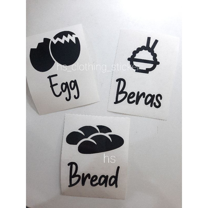 

sticker ikon makanan cutting sticker