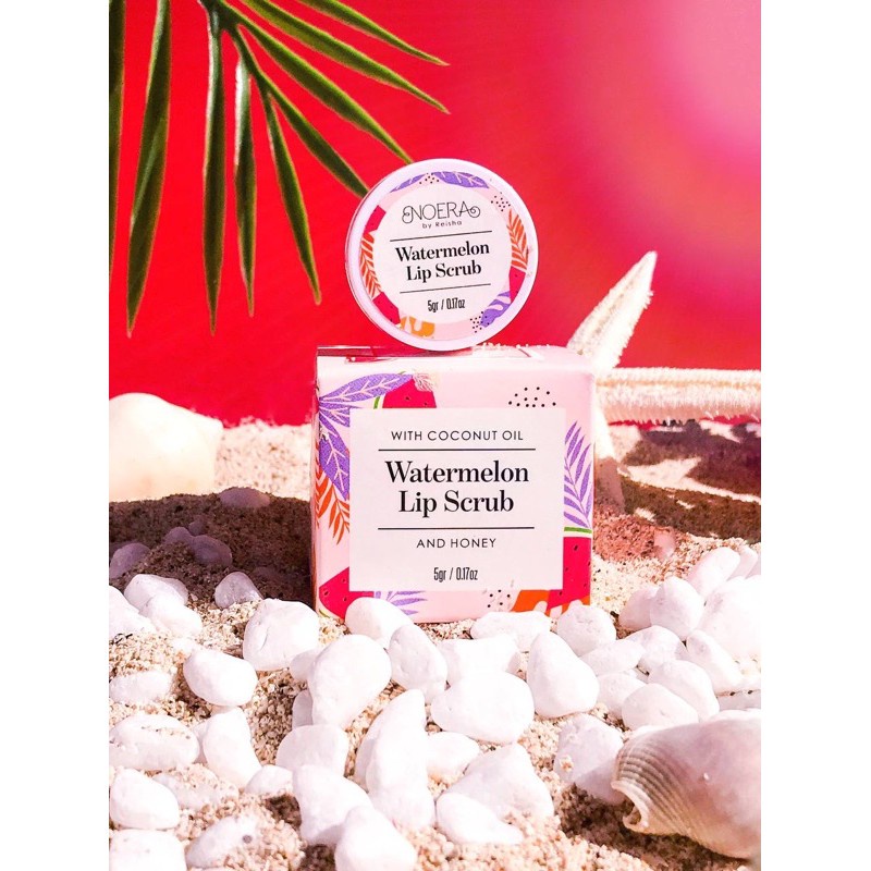 Noera Watermelon Lip Scrub | Scrub Bibir / Lip Scrub Noera Watermelon