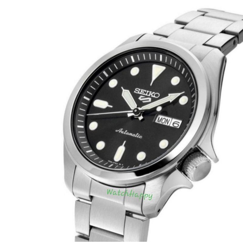 Seiko 5 Sports SRPE55K1 SRPE55K SRPE55 Black dial Stainless Steel SRPE53K1 100% Original Bergaransi