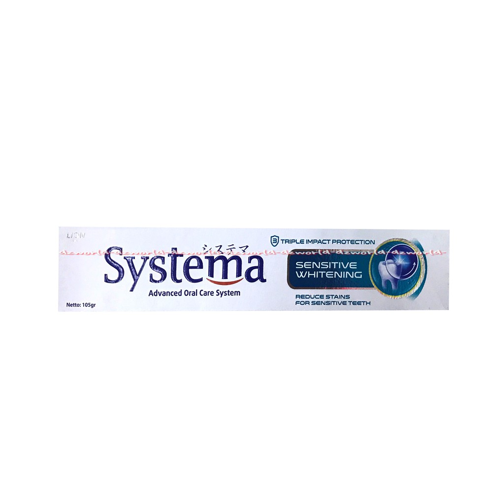 Systema Sensitive Whitening Pasta Gigi Husus Untuk Gigi Yang Sensitive Odol 105gr