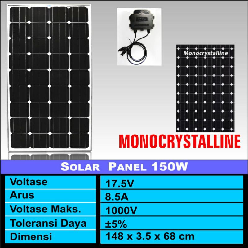 Jual Solar Cell/papan Solar/solar Panel 150w Mono/poly | Shopee Indonesia