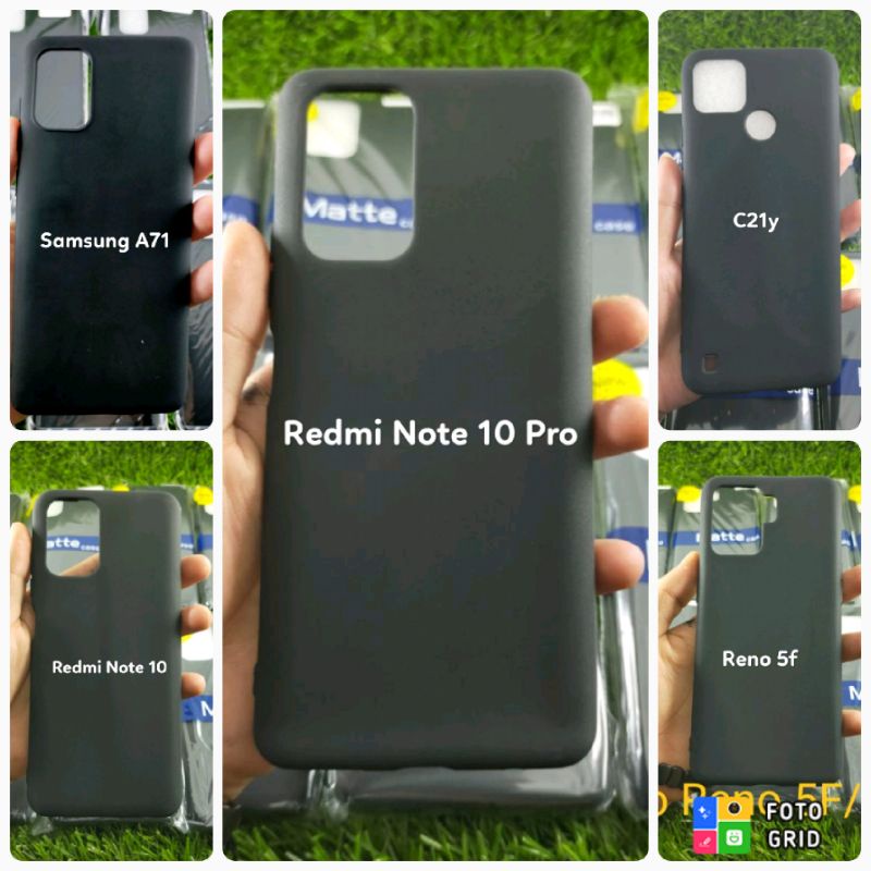 SLIM BLACK MATTE OPPO RENO 5F/A94/SAMSUNG A71/REDMI NOTE 10/PRO/VIVO Y71/SOFT CASE/SOFTCASE/SILIKON/