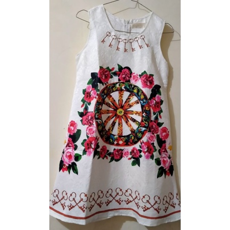 Dress Putih Bunga Merk Yoco