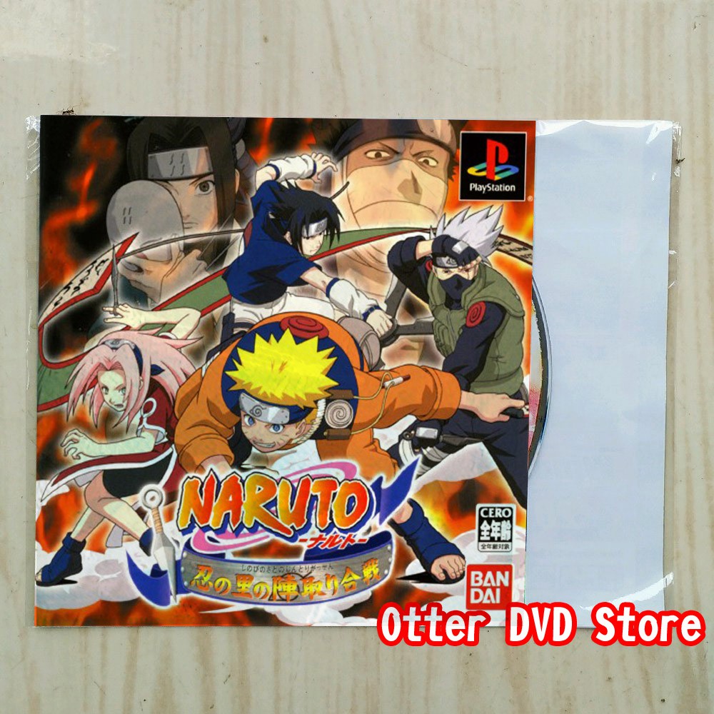 Kaset CD Game Ps1 Ps 1 Naruto Shinobi no Sato no Jintori Gassen