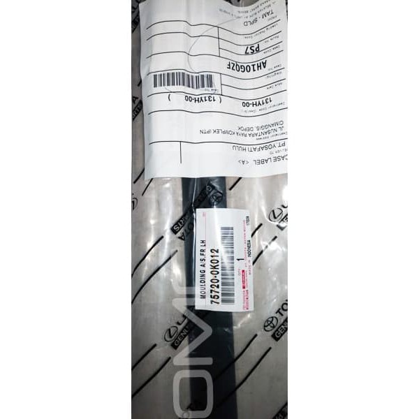 Pelipit Pintu Karet Kaca Luar 1 Set Depan Belakang Kanan Kiri Innova 75710/20/30/40-0K012