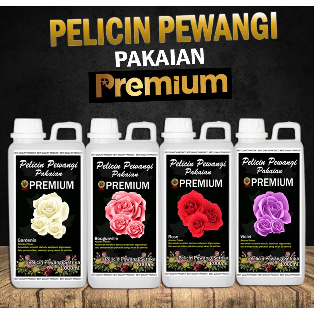 PELICIN DAN PENGHARUM SETRIKA PAKAIAN SUPER LAUNDRY KEMASAN 1000ML