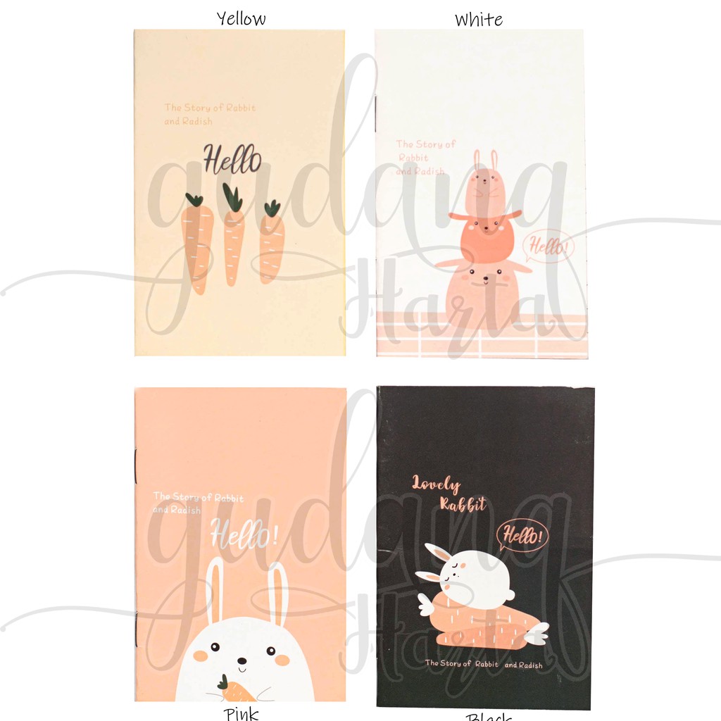 

Notebook Mini Rabbit Carrot Buku Tulis Catatan Kecil Kelinci Wortel Lucu GCC 308310