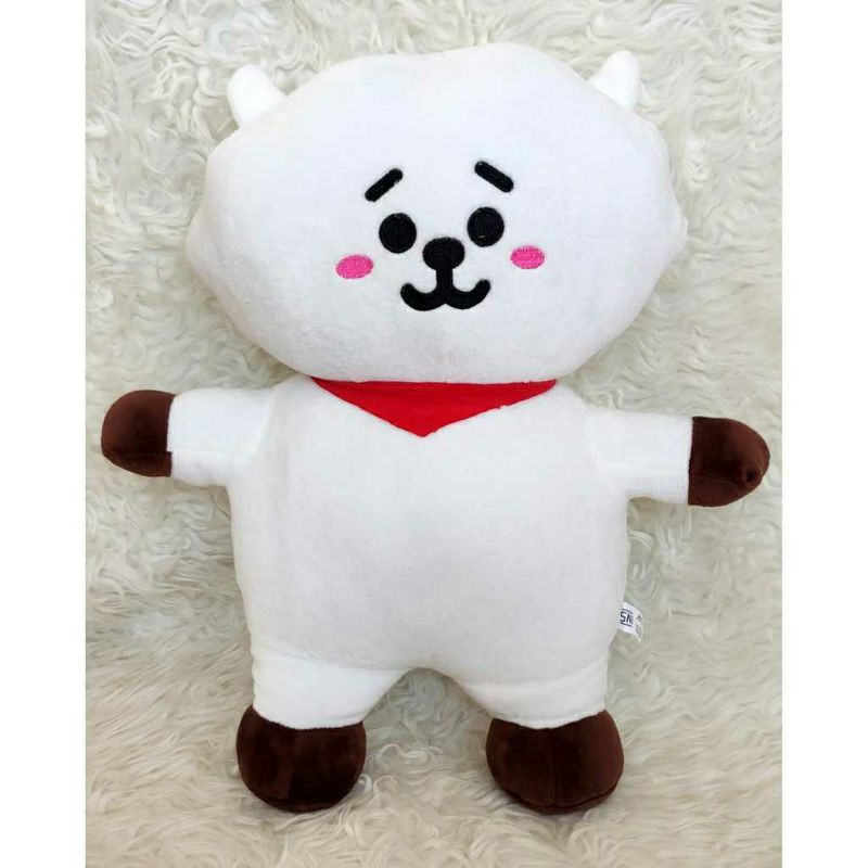 Boneka anak Bt21 / boneka bts ukuran M L dan xl,tata,Cooky,shoky,Van,Rj,Chimyn,Koya,Mang.