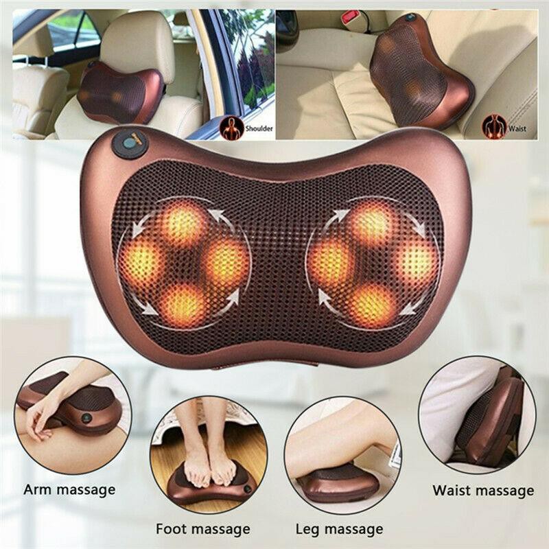 CAR &amp; HOME MASSAGE PILLOW - BANTAL PIJAT LEHER PUNGGUNG KAKI PORTABLE