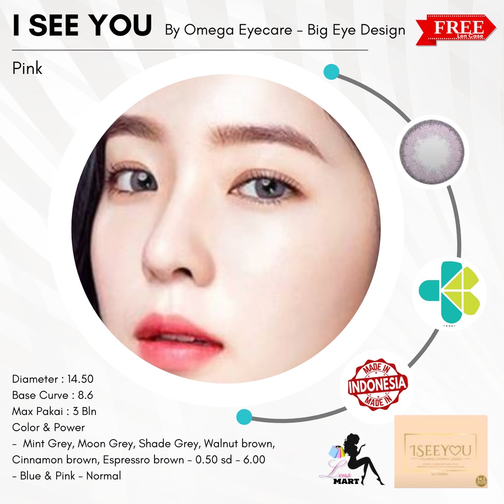 SOFTLENS I SEE YOU MINUS 4.50 SD 6.00 / FREE LEN CASE