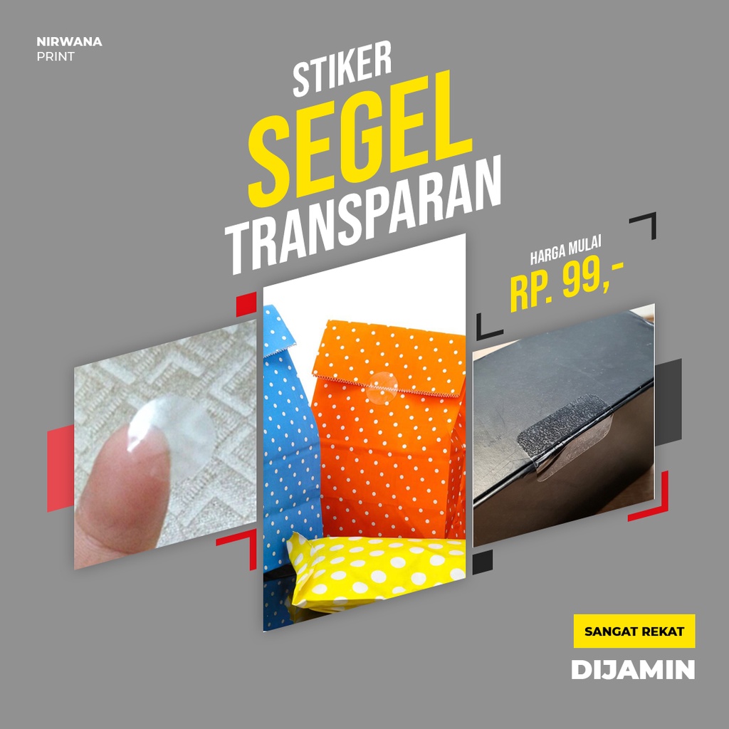 

STIKER SEGEL PACKAGING TRANSPARAN