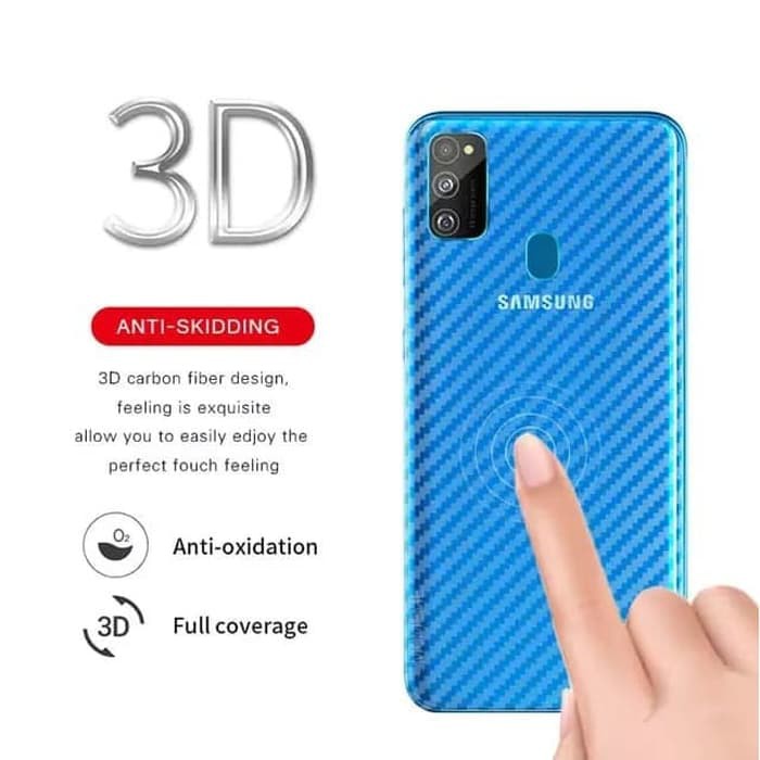 Skin Carbon / Anti gores belakang Samsung J4+ , J7 PRIME, J2 PRIME