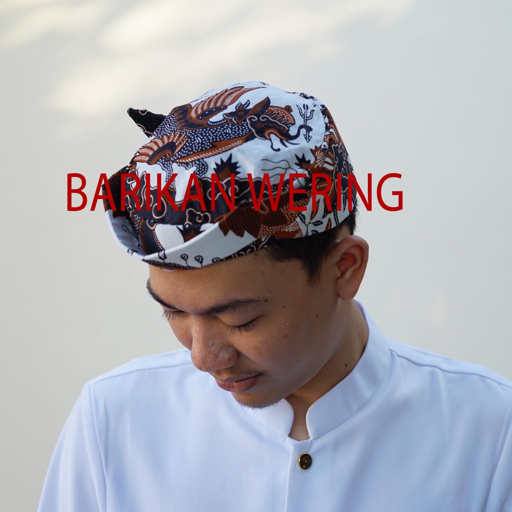 Blangkon Cirebon Abdi Dalem Sunan Gunung Jati - Iket Totopong Bendo Khas Cirebon - Blangkon Sunda