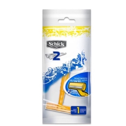 SCHICK 2 /ALAT CUKUR WARNA KUNING 1 PCS