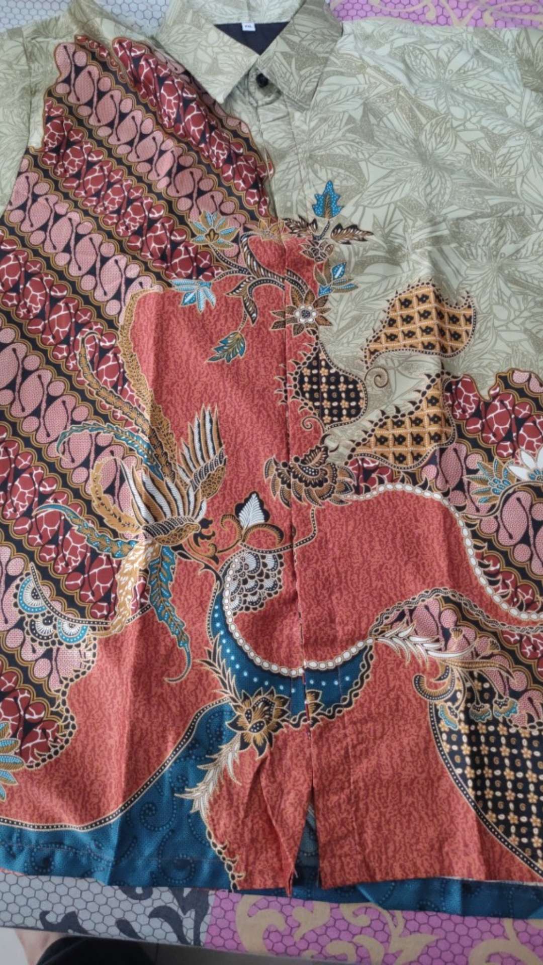 Kemeja Batik Semi Sutra - Sutera Silky Premium Kilau Licin - Kombinasi Furing Istimewa Full Body