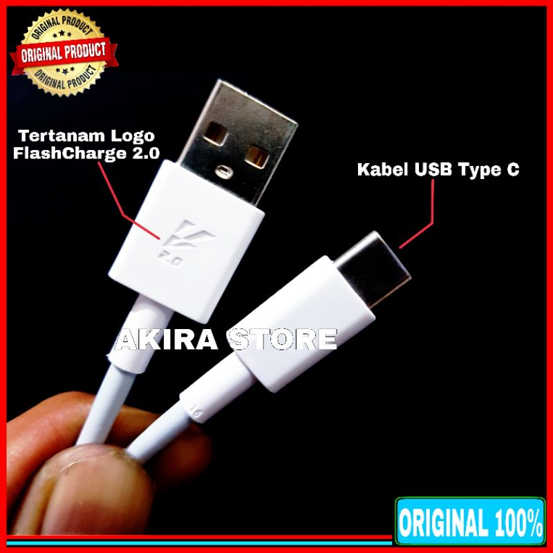 Charger Vivo V20 V20 SE ORIGINAL 100% FlashCharge 2.0 33 Watt Type C