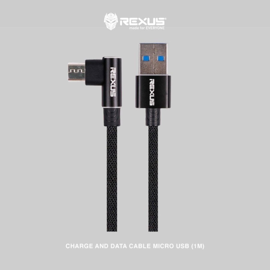 Kabel Data Micro Usb Rexus CB135M 1M Fast Charging 2.4A CB-135M