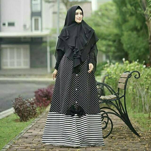 GAMIS AMORA POLKA SYARI PREMIUM