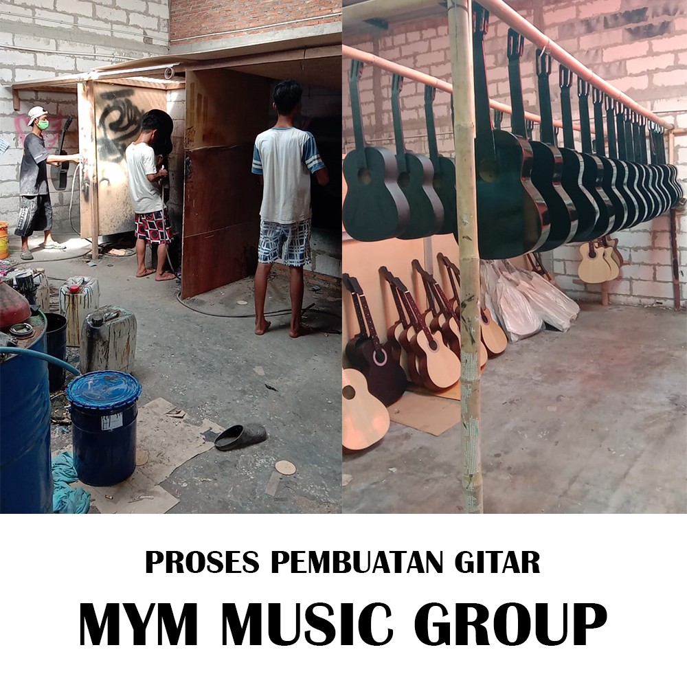 Gitar Classic Nilon Akustik Elektrik Free Packing Kayu