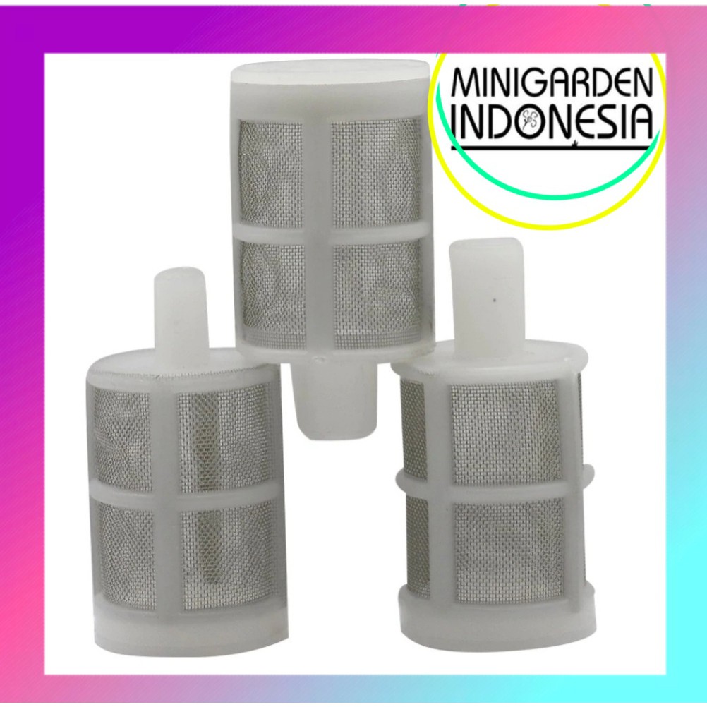 WATER FILTER POMPA DC 8MM 10MM saringan stainless steel net filter micro irigasi taman cuci mobil