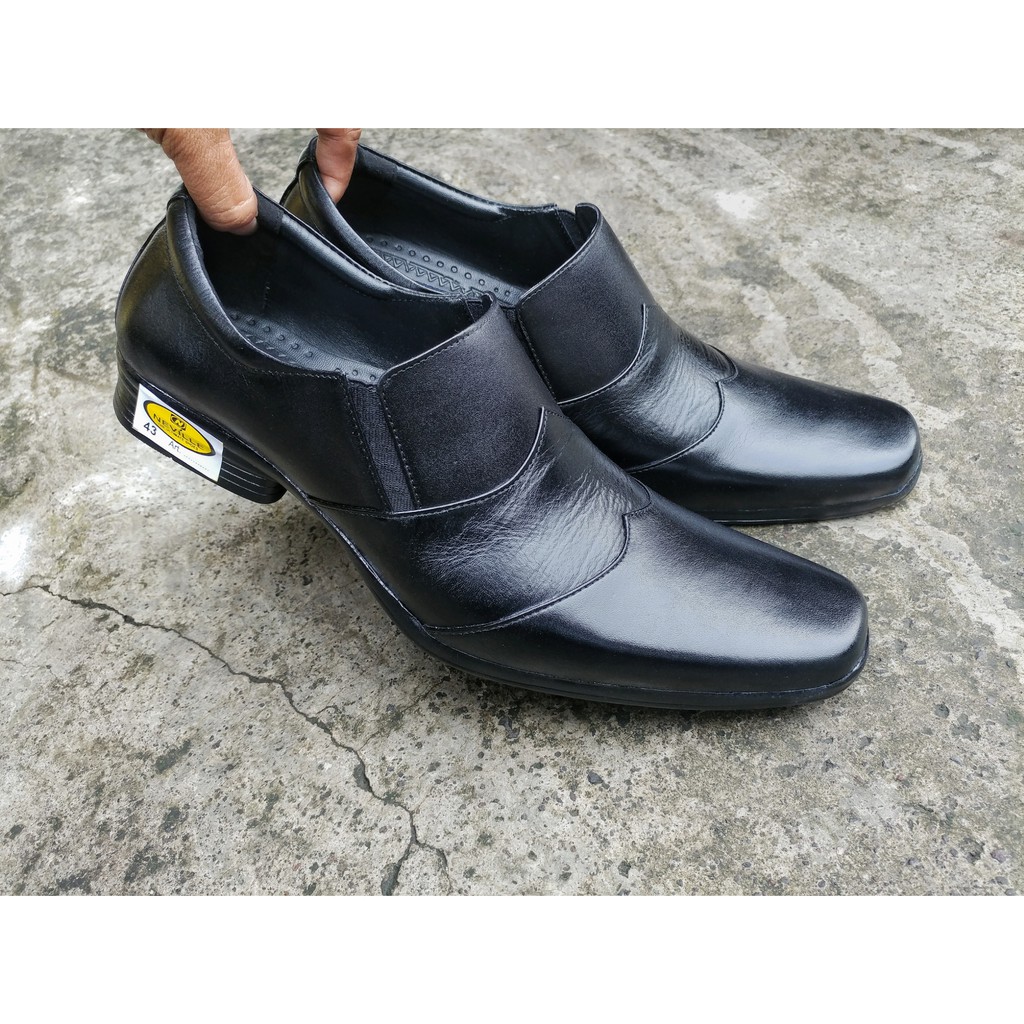 sepatu pantofel pria bahan kulit asli kode P8