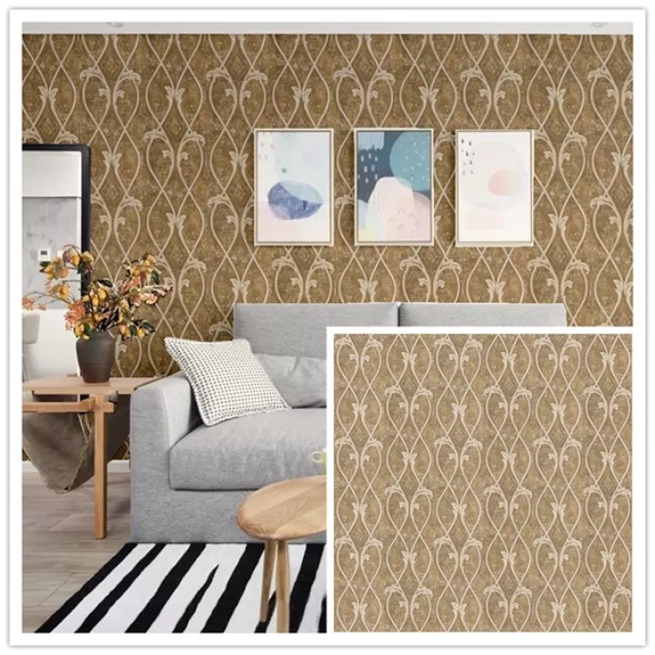 (PROMO) Gudang 10 Meter Wallpaper Dinding Motif  / Bahan PVC Anti Air / Wallstiker Dinding Tralis Cream (COD)