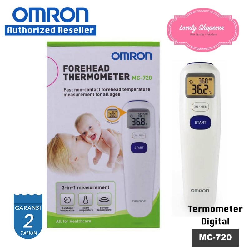 OMRON MC720 MC 720 MC-720 Forehead TERMOMETER DIGITAL Thermometer tembak