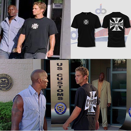 KAOS CHOPPERS Paul Walker Fast and Furious T Shirt / KAOS LENGAN PENDEK CHOPPERS