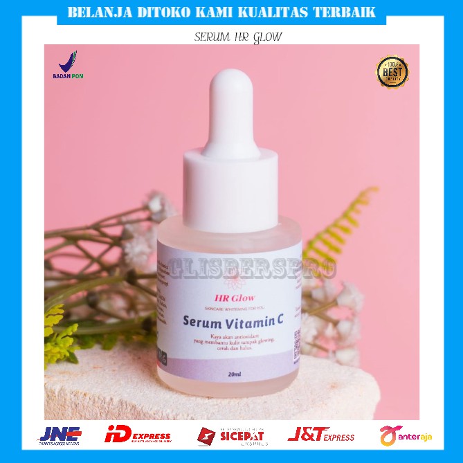 Serum whitening + Vit C HR Glow - 20ml / serum wajah / pemutih wajah glowing / serum original