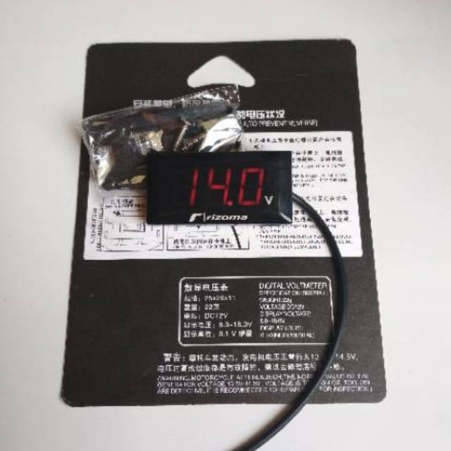 VOLTMETER DIGITAL RIZOMA VOLTMETER MOTOR WATERPROOF