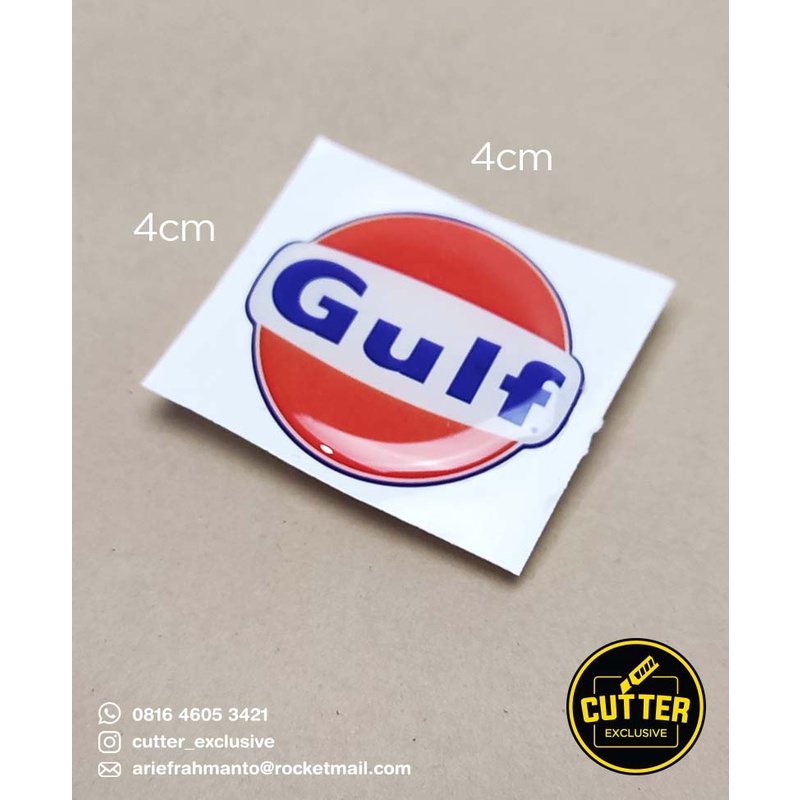 emblem sticker resin GULF logo