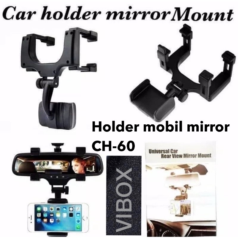 HOLDER MOBIL SPION JEPIT TENGAH CH60 VIBOX HOLDER MIRROR HP JEPITAN ORIGINAL BAHAN TERBAIK