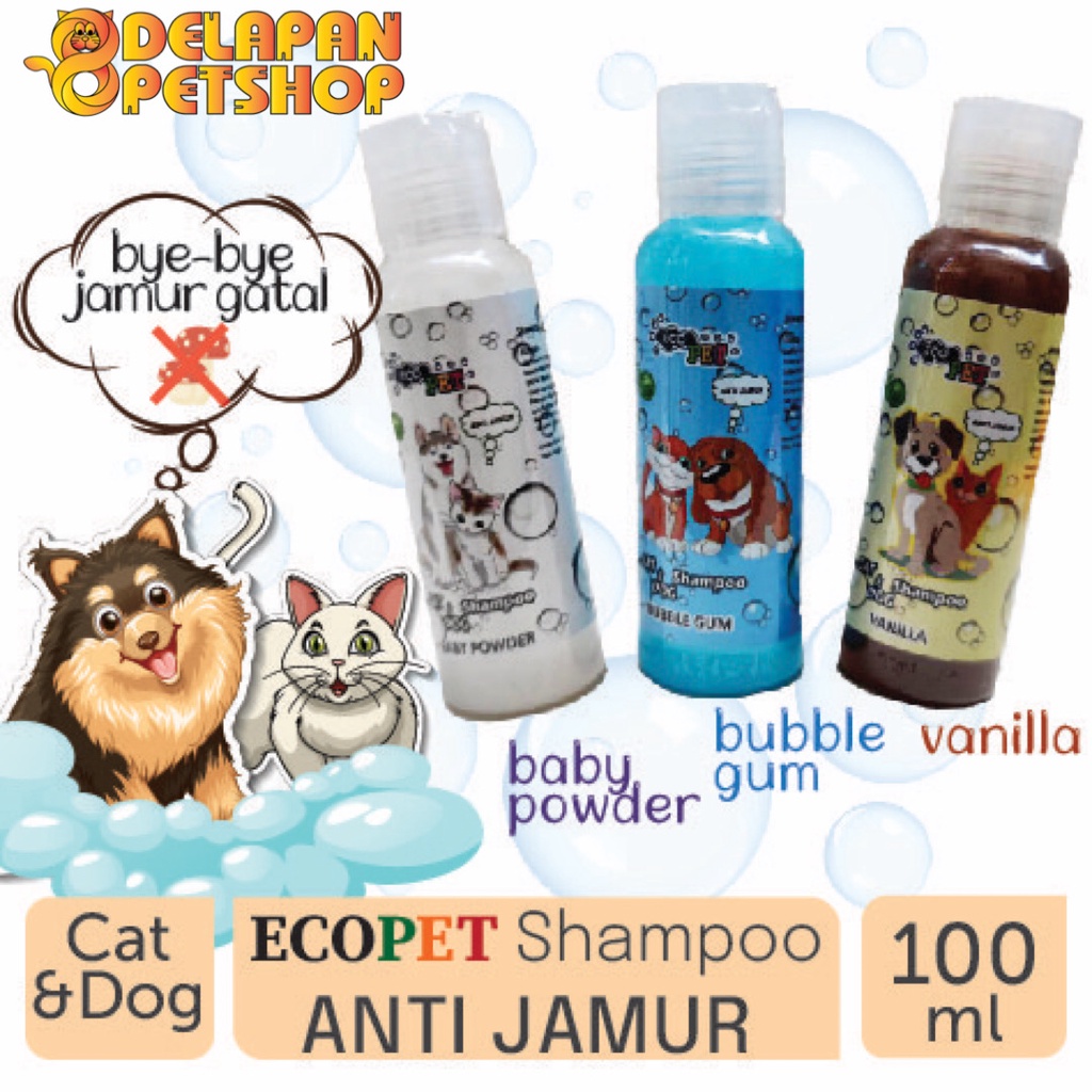 ECO PET Shampo Anti Jamur untuk Kucing Anjing 100ml / Cat &amp; Dog Shampoo