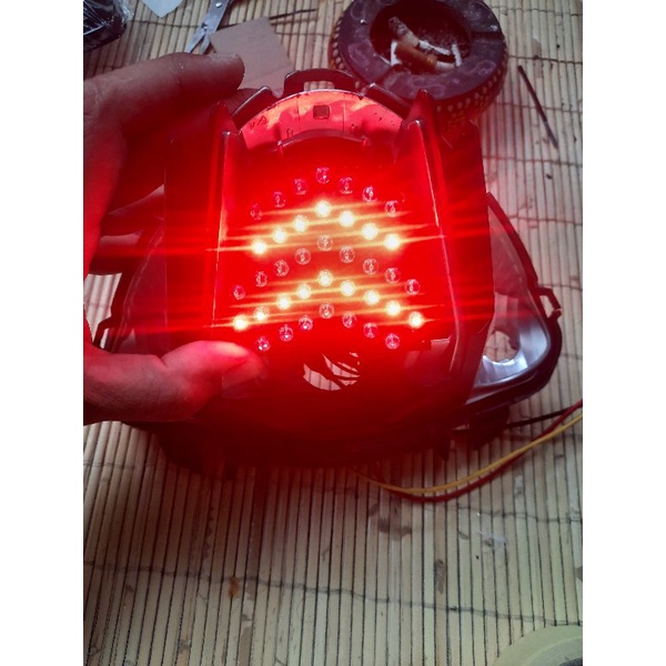 stoplamp running MIo m3/mio s &amp; beat carbu 8 mode otomatis.rem kedip