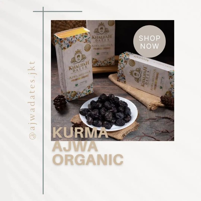 

Kurma Ajwa madinah organik premium kurma nabi asli 500gram