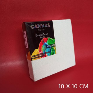 KANVAS LUKIS 10X10 CM / WHITE CANVAS 10X10 CM / STRETCHED CANVAS - HIGH QUALITY