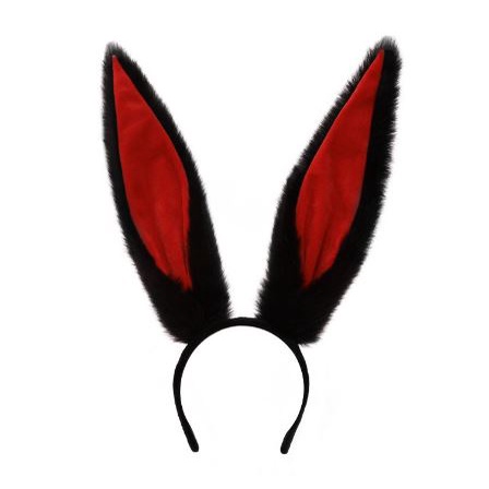 Bando Kelinci Rabbit Kawaii Cosplay Lolita Japan Hitam Black White