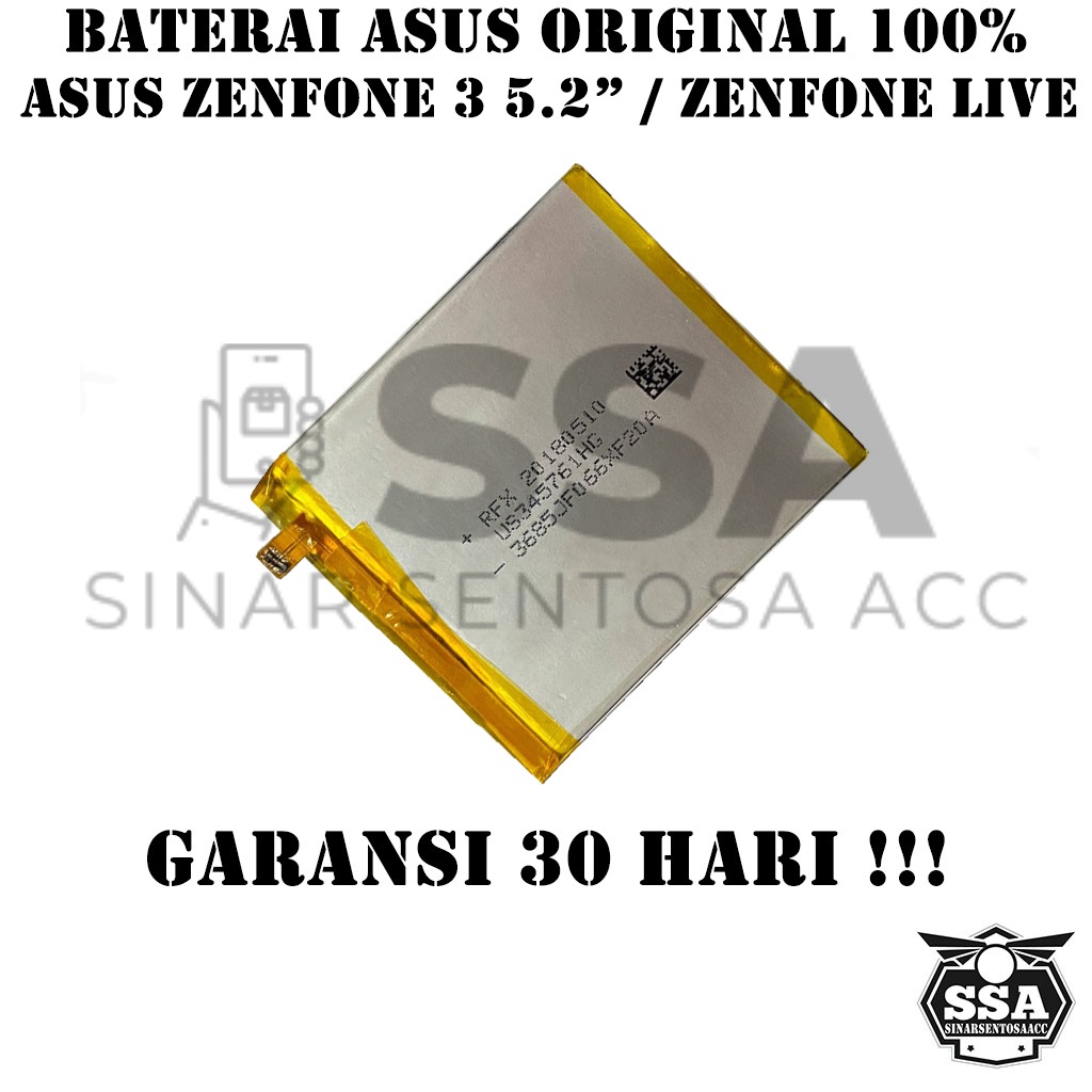 Baterai Original 100% Asus Zenfone 3 5,2&quot; Zenfone Live ZB501KL ZE520KL C11P1601 5.2 INCH HP Batre Batrai Battery Ori Garansi Awet