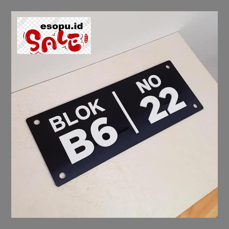 

74Rodek Nomor Rumah Acrylic Timbul 30X12Cm Pillyo78