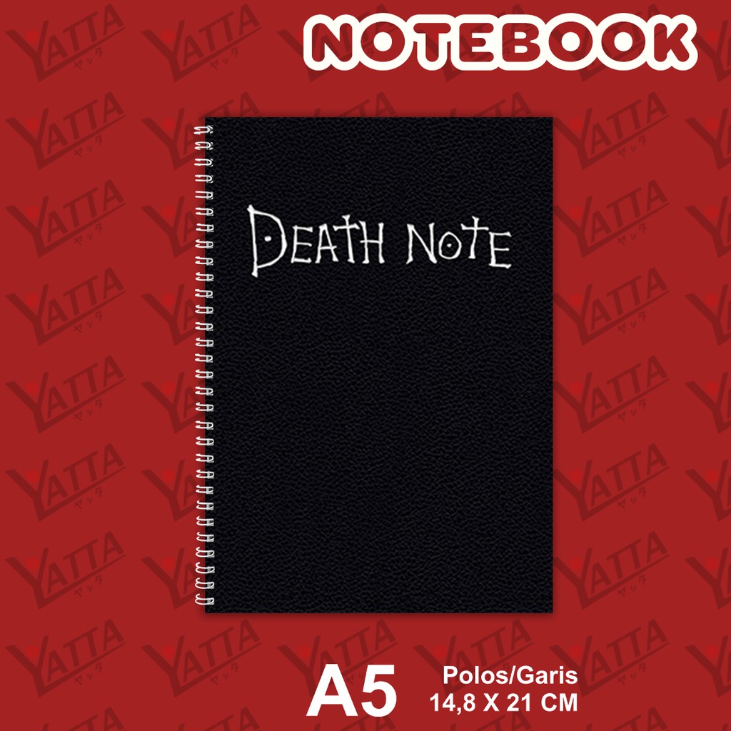 

Notebook Anime Ukuran A5 14,6 cm x 21 cm Deathnote YOTAKUSHOP