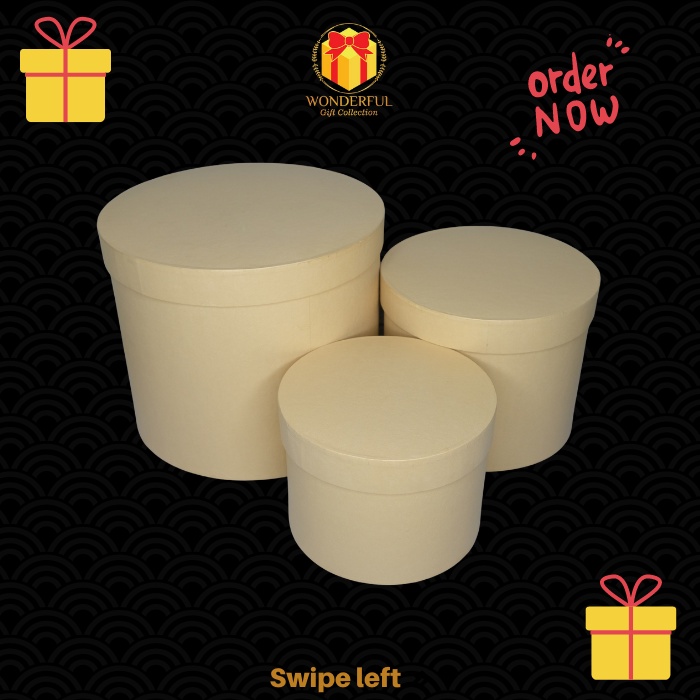 

Bloom Box Flower Bulat Round Bloom Gift Box FULLSET