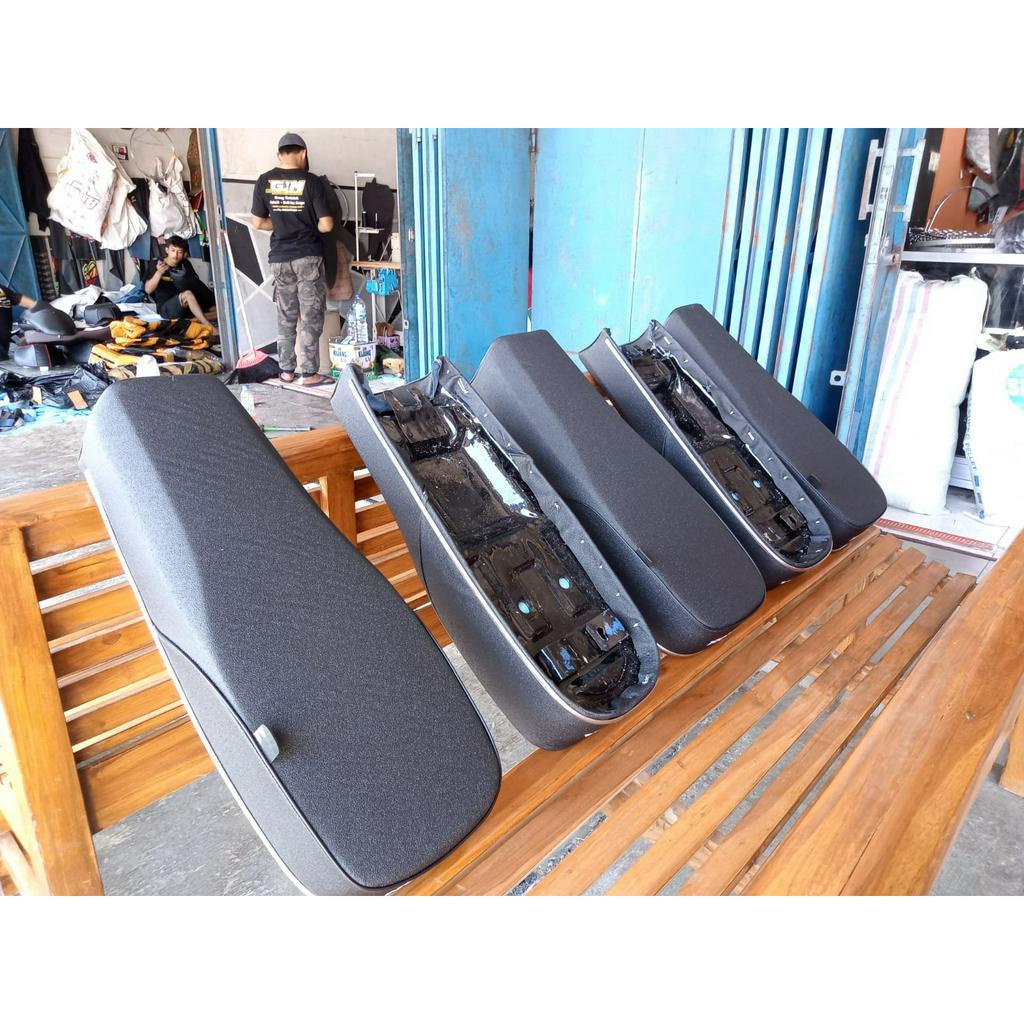 Jok CB Kulit amplas tanpa sabuk-Jok CB plat galvanis kulit amplas-Jok Cb 100 125 kulit amplas kasar 