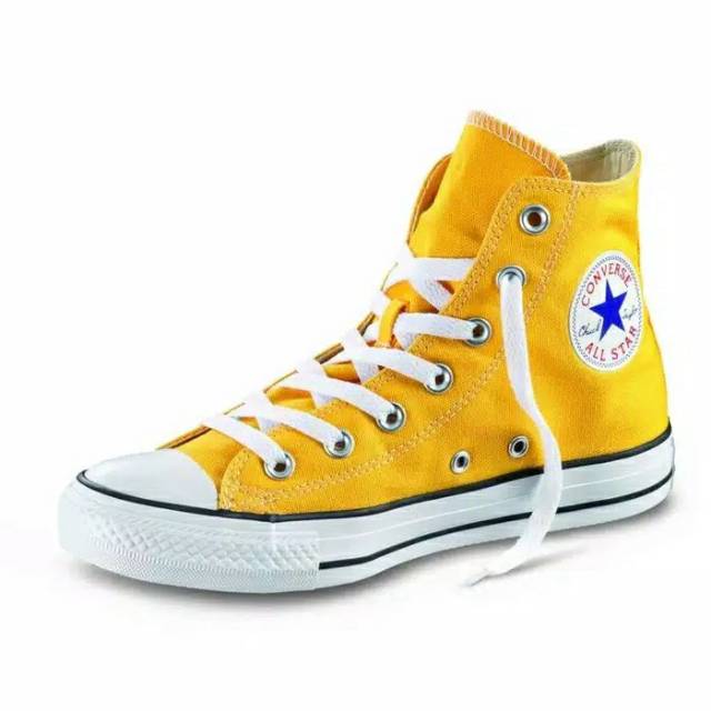 SEPATU CONVERSE OX KUNING SUNFLOWER MODEL TINGGI